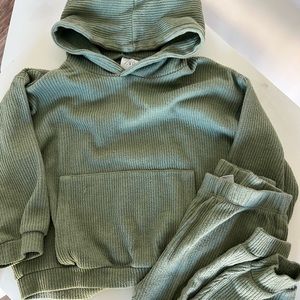 Zara Kids Matching Ribbed Track Suit